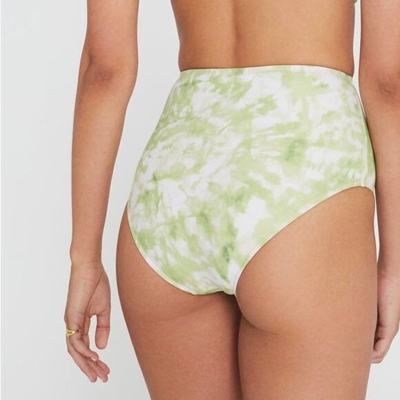 NWT Faithful The Brand High Waisted Chaumont. cheeky print boho bikini bottom XS - Picture 1 of 10